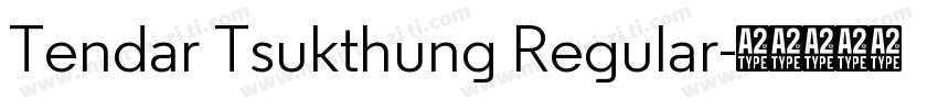 Tendar Tsukthung Regular字体转换